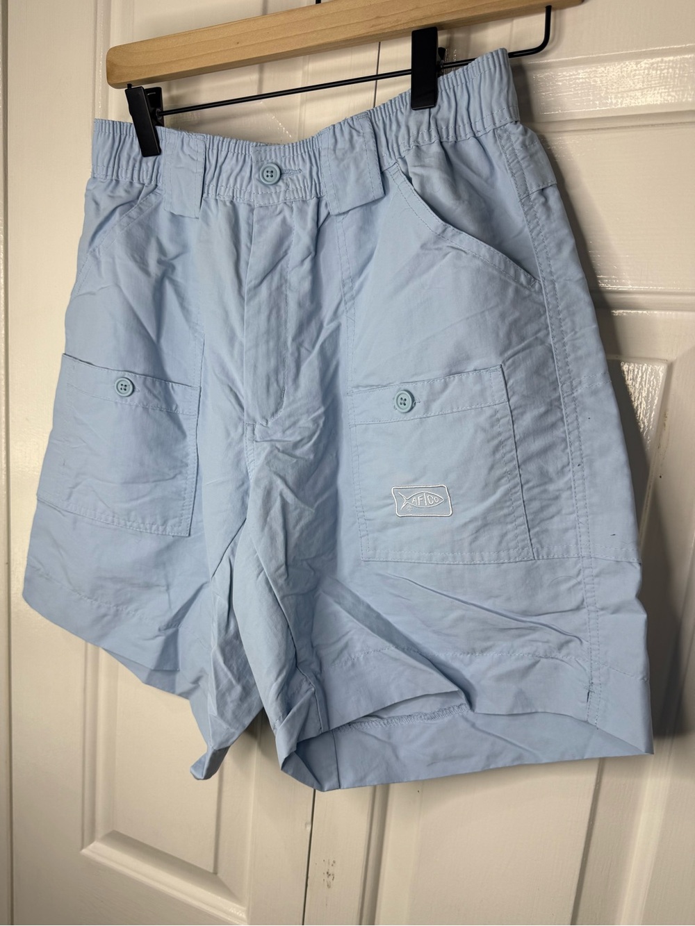 AFTCO Light Blue Fishing Shorts